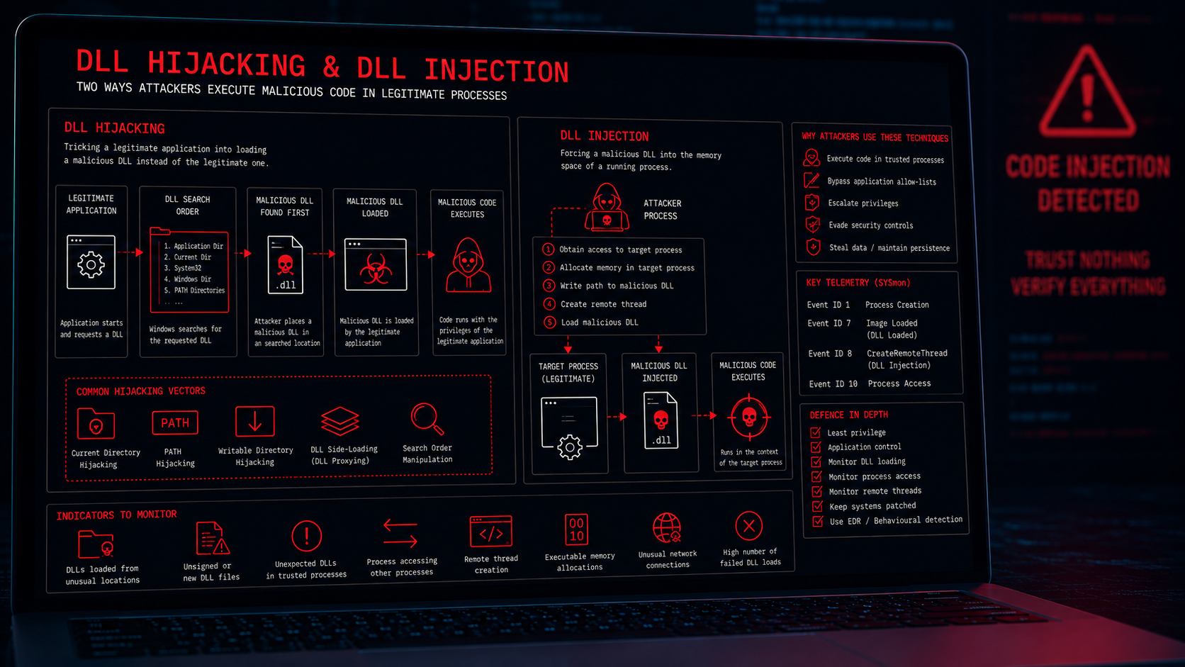 DLL Injection & Hijacking Attacks